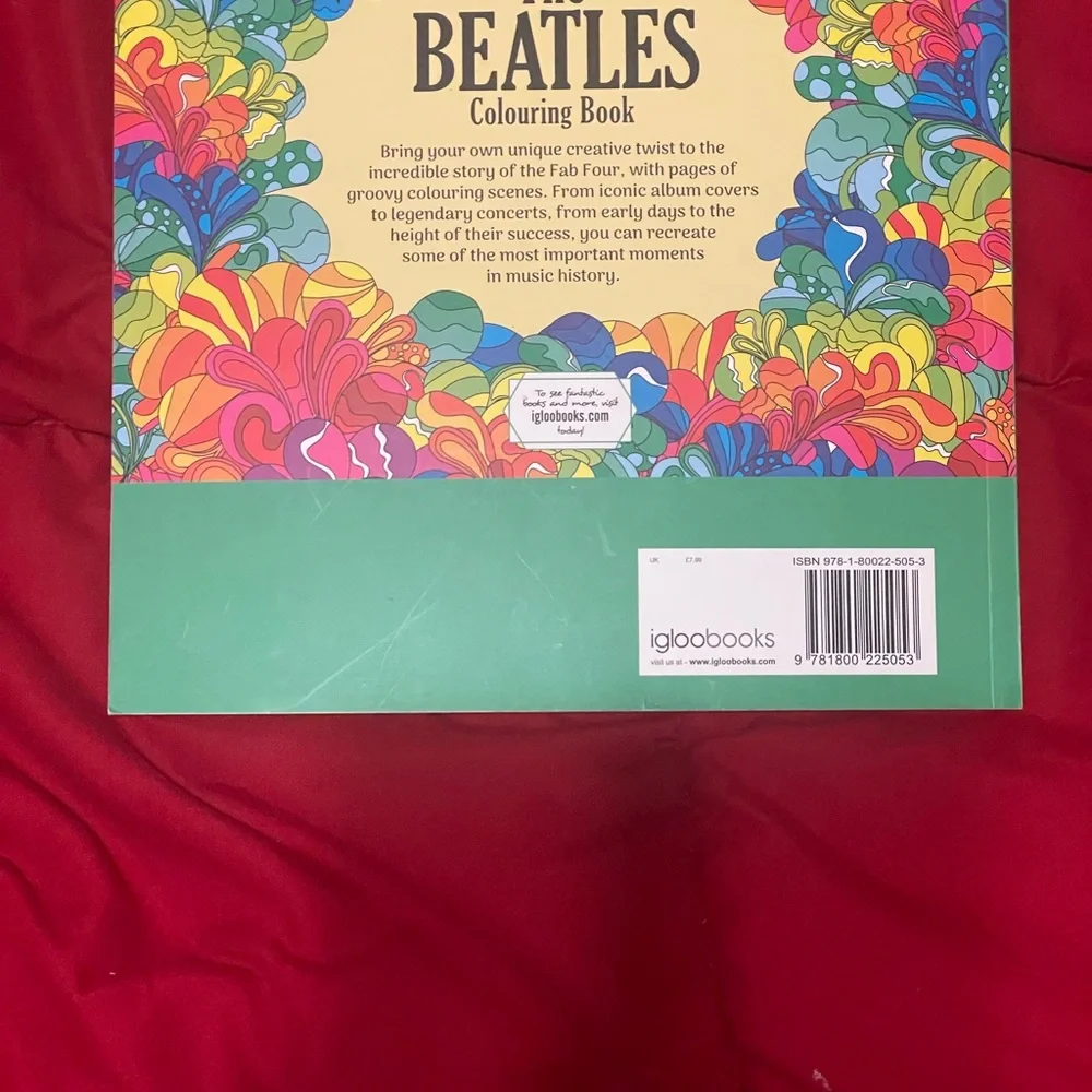 The Beatles Coloring Book - Green and Multicolor Design - Picture 2 of 2